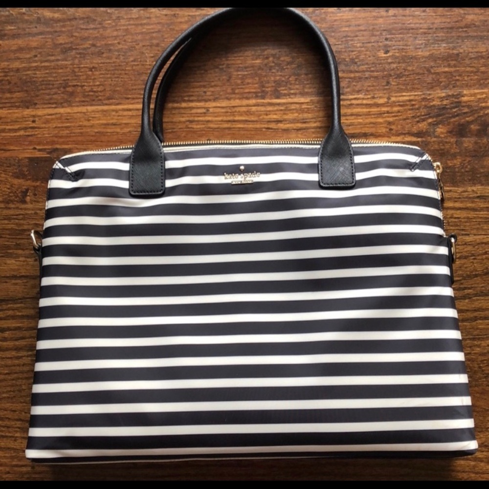 Kate Spade Stripe Laptop Bag Purse